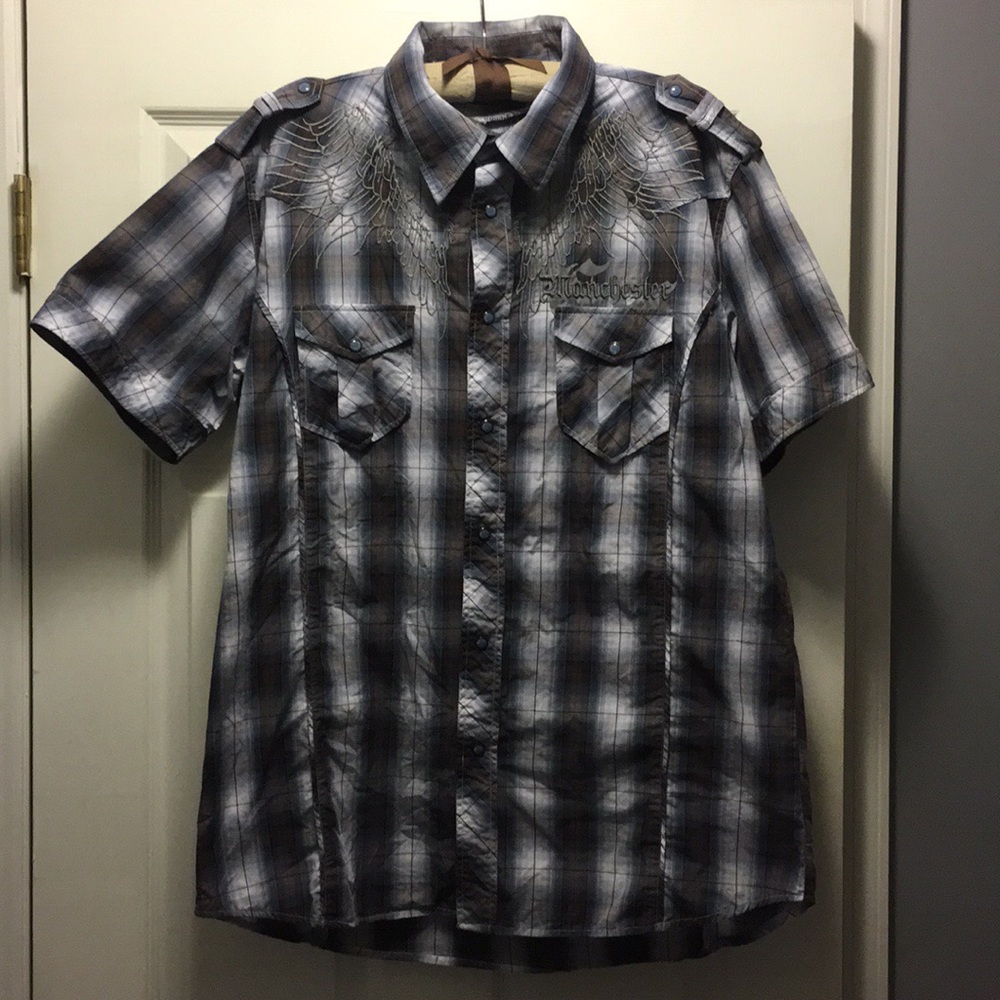 Men’s Short sleeve button up shirt XL